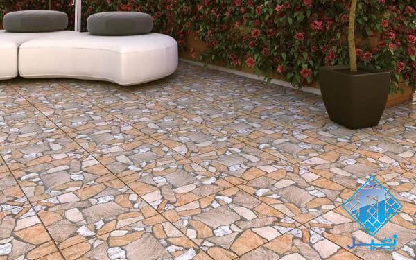 سرامیک کف حیاط طرح سنگ با بیشترین مقاومت در برابر نور خورشید